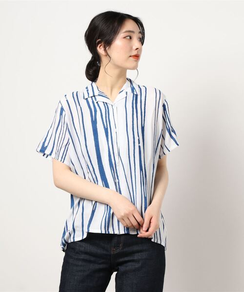 チャイハネ(チャイハネ)の「【チャイハネ】プエブロシャツ(シャツ/ブラウス・レディース・ホワイト/ブラック/ブラウン/イエロー/ブルー・FREE)」の19枚目の写真