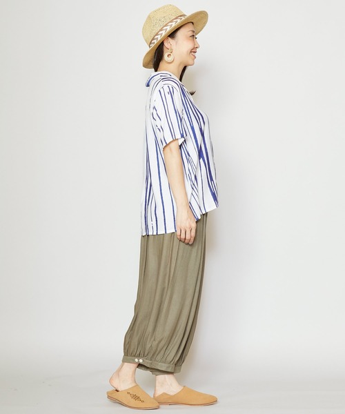 チャイハネ(チャイハネ)の「【チャイハネ】プエブロシャツ(シャツ/ブラウス・レディース・ホワイト/ブラック/ブラウン/イエロー/ブルー・FREE)」の21枚目の写真