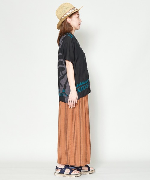 チャイハネ(チャイハネ)の「【チャイハネ】プエブロシャツ(シャツ/ブラウス・レディース・ホワイト/ブラック/ブラウン/イエロー/ブルー・FREE)」の15枚目の写真