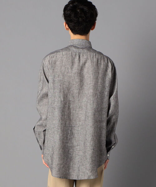 NOLLEY'S goodman(ノーリーズグッドマン)の「ALBINI(アルビニ) ビッグシルエット ロングシャツ(シャツ/ブラウス・メンズ・ホワイト/ダークブラウン/チャコールグレー/ブルー系その他3・M/L/SMALL)」の21枚目の写真