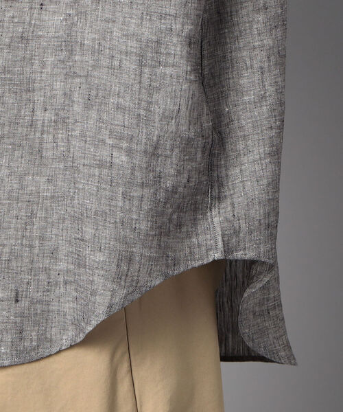 NOLLEY'S goodman(ノーリーズグッドマン)の「ALBINI(アルビニ) ビッグシルエット ロングシャツ(シャツ/ブラウス・メンズ・ホワイト/ダークブラウン/チャコールグレー/ブルー系その他3・M/L/SMALL)」の11枚目の写真