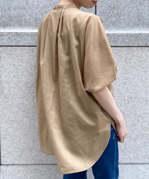 RIVE DROITE（リヴドロワ）の「スパンローンオーバーブラウス（シャツ/ブラウス・レディース・イエロー/ベージュ/ホワイト・FREE）」の9枚目の写真