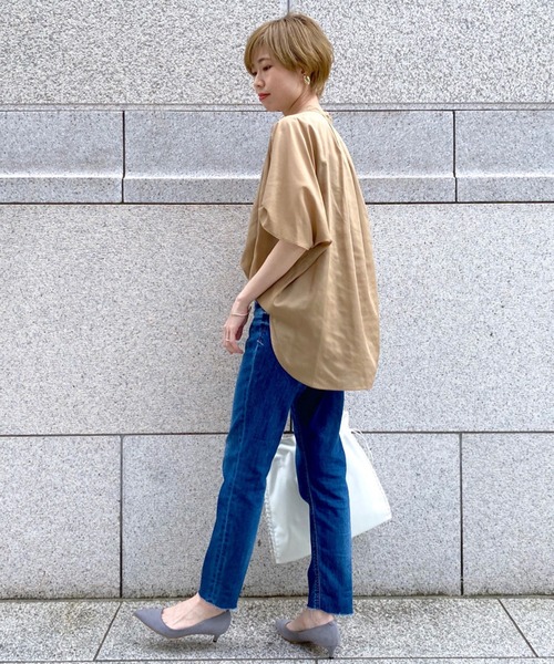 RIVE DROITE（リヴドロワ）の「スパンローンオーバーブラウス（シャツ/ブラウス・レディース・イエロー/ベージュ/ホワイト・FREE）」の12枚目の写真