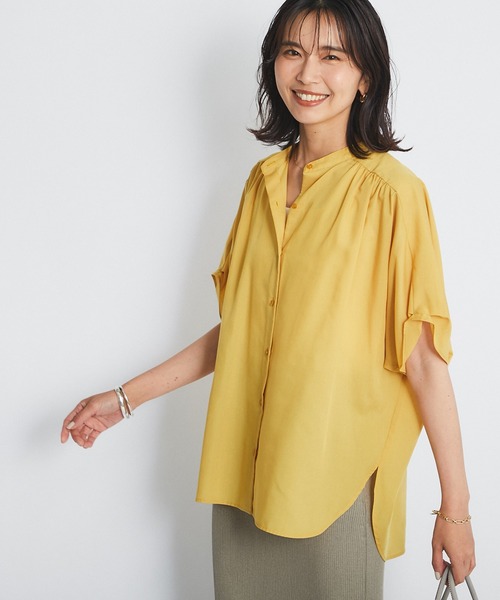 RIVE DROITE（リヴドロワ）の「スパンローンオーバーブラウス（シャツ/ブラウス・レディース・イエロー/ベージュ/ホワイト・FREE）」の19枚目の写真