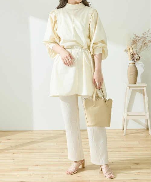 Ambre Neige(アンブルネージュ)の「スカラップバケットバック/【WEB/EC限定商品】(ハンドバッグ・レディース・ダークブラウン/ベージュ/アイボリー・FREE)」の16枚目の写真