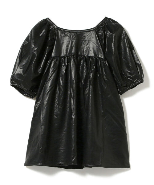 BeAMS DOT（ビームスドット）の「【WEB限定】BeAMS DOT / ボリューム フェイクレザーブラウス（シャツ/ブラウス・レディース・ブラック/グリーン系その他・FREE）」の14枚目の写真
