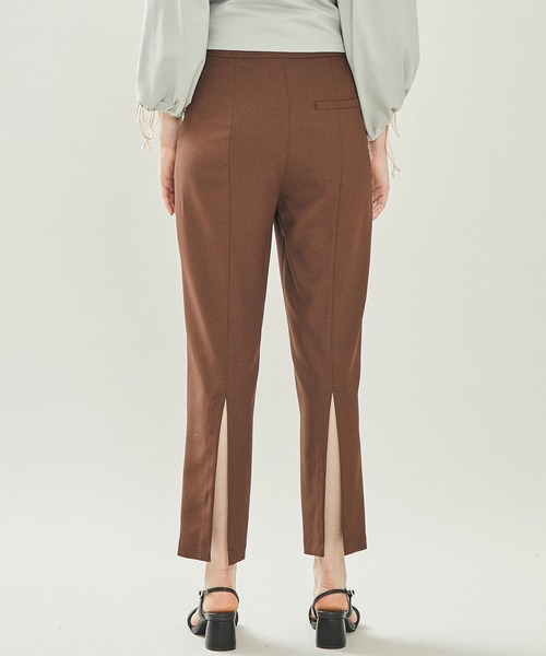 ELIN（エリン）の「【ELIN(エリン)】バックスリットパンツ 12101-21-1503（その他パンツ・レディース・ベージュ/ダークブラウン・36/38）」の15枚目の写真