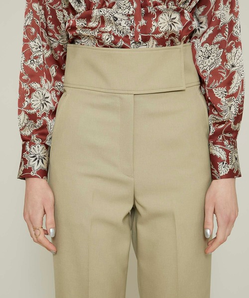 ELIN（エリン）の「【ELIN(エリン)】バックスリットパンツ 12101-21-1503（その他パンツ・レディース・ベージュ/ダークブラウン・36/38）」の8枚目の写真