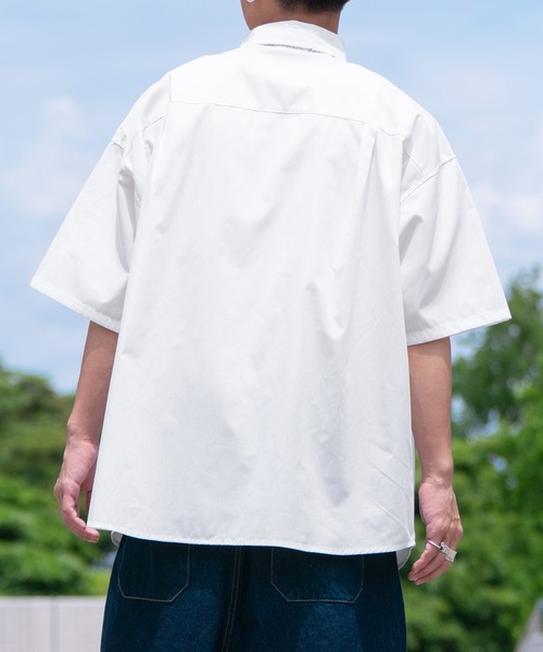 PairPair（ペアペア）の「レギュラーBIGシャツ（ユニセックス）（シャツ/ブラウス・メンズ・オフホワイト/スミクロ/ベージュ/ブルー/ブラック系その他/ベージュ系その他/ブルー系その他・FREE）」の10枚目の写真