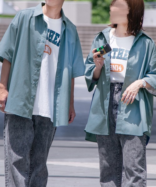 PairPair（ペアペア）の「レギュラーBIGシャツ（ユニセックス）（シャツ/ブラウス・メンズ・オフホワイト/スミクロ/ベージュ/ブルー/ブラック系その他/ベージュ系その他/ブルー系その他・FREE）」の12枚目の写真