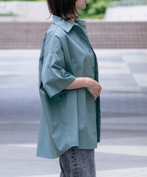 PairPair（ペアペア）の「レギュラーBIGシャツ（ユニセックス）（シャツ/ブラウス・メンズ・オフホワイト/スミクロ/ベージュ/ブルー/ブラック系その他/ベージュ系その他/ブルー系その他・FREE）」の16枚目の写真