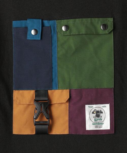 grn(ジーアールエヌ)の「【キッズ】〔別注〕TJ EX grn outdoor(ジーアールエヌ アウトドア)ポケットTEE / Tシャツ(Tシャツ/カットソー・キッズ・ホワイト/ブラック・S 125-135cm/XS 105-115cm)」の7枚目の写真