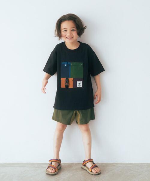 grn(ジーアールエヌ)の「【キッズ】〔別注〕TJ EX grn outdoor(ジーアールエヌ アウトドア)ポケットTEE / Tシャツ(Tシャツ/カットソー・キッズ・ホワイト/ブラック・S 125-135cm/XS 105-115cm)」の15枚目の写真