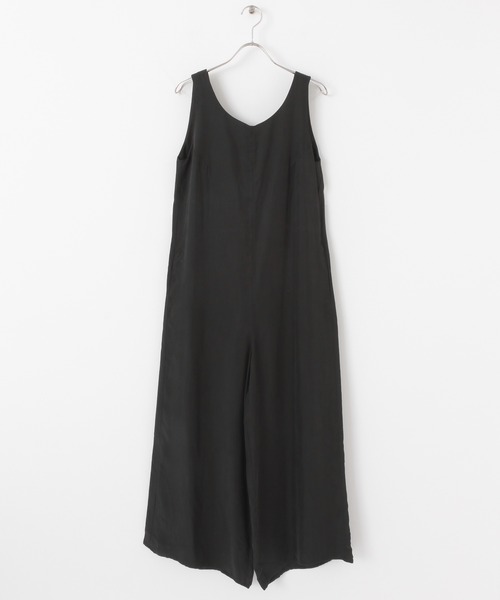 URBAN RESEARCH Sonny Label（アーバンリサーチサニーレーベル）の「シルキーデシンオールインワン（サロペット/オーバーオール・レディース・ブラック/ベージュ・38/36）」の18枚目の写真