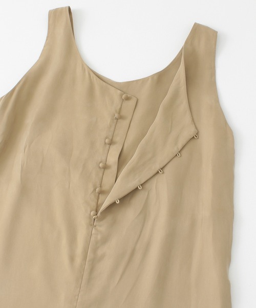 URBAN RESEARCH Sonny Label（アーバンリサーチサニーレーベル）の「シルキーデシンオールインワン（サロペット/オーバーオール・レディース・ブラック/ベージュ・38/36）」の8枚目の写真