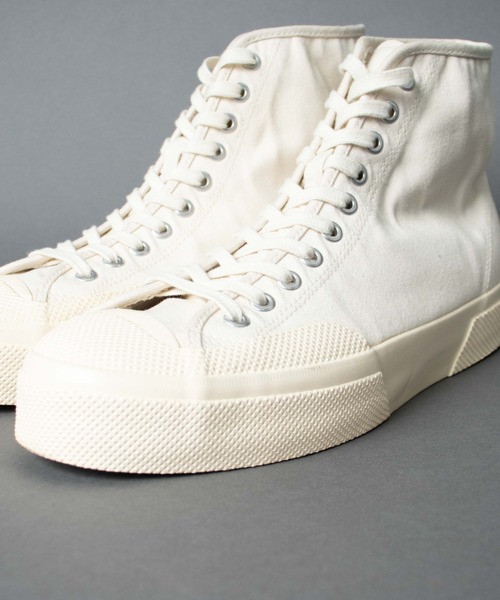 SUPERGA(スペルガ)の「【 SUPERGA / スペルガ 】 ARTIFACT BY SUPERGA WORKS MOLESKIN HIGH(スニーカー・メンズ・ホワイト/ブラック・44/39/41/42/43/40)」の4枚目の写真