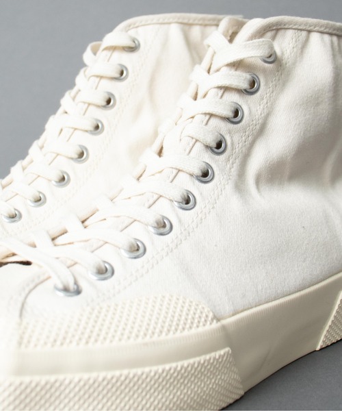 SUPERGA(スペルガ)の「【 SUPERGA / スペルガ 】 ARTIFACT BY SUPERGA WORKS MOLESKIN HIGH(スニーカー・メンズ・ホワイト/ブラック・44/39/41/42/43/40)」の6枚目の写真