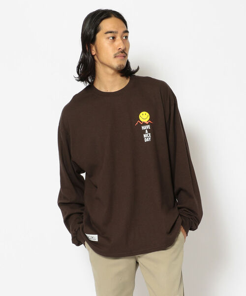 MANASTASH（マナスタッシュ）の「MANASTASH/マナスタッシュ　SMILE MOON LS TEE スマイルムーンロングスリーブティー 7113110（Tシャツ/カットソー・メンズ・ブラック/ダークブラウン/ブラック系その他・MEDIUM/LARGE/X-LARGE）」の21枚目の写真