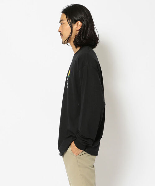 MANASTASH（マナスタッシュ）の「MANASTASH/マナスタッシュ　SMILE MOON LS TEE スマイルムーンロングスリーブティー 7113110（Tシャツ/カットソー・メンズ・ブラック/ダークブラウン/ブラック系その他・MEDIUM/LARGE/X-LARGE）」の19枚目の写真