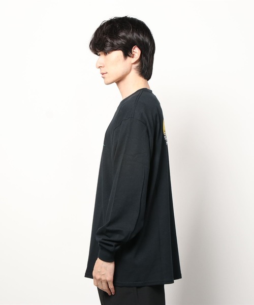 MANASTASH（マナスタッシュ）の「MANASTASH/マナスタッシュ　SMILE MOON LS TEE スマイルムーンロングスリーブティー 7113110（Tシャツ/カットソー・メンズ・ブラック/ダークブラウン/ブラック系その他・MEDIUM/LARGE/X-LARGE）」の8枚目の写真