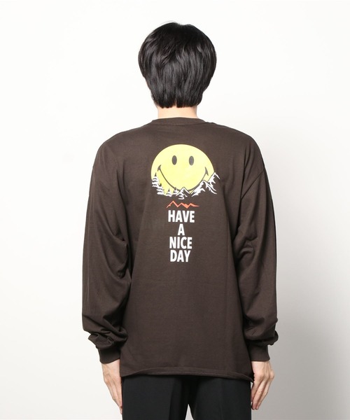 MANASTASH（マナスタッシュ）の「MANASTASH/マナスタッシュ　SMILE MOON LS TEE スマイルムーンロングスリーブティー 7113110（Tシャツ/カットソー・メンズ・ブラック/ダークブラウン/ブラック系その他・MEDIUM/LARGE/X-LARGE）」の9枚目の写真