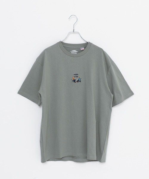 OUTDOOR PRODUCTS APPAREL(アウトドアプロダクツアパレル)の「USAコットン ヘビーウェイトワンポイントCAMPモチーフ刺繍Tシャツ(Tシャツ/カットソー・メンズ・ホワイト/ブラック/ベージュ/ネイビー/カーキ/ホワイト系その他・MEDIUM/LARGE/X-LARGE)」の5枚目の写真