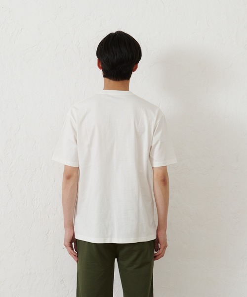 OUTDOOR PRODUCTS APPAREL(アウトドアプロダクツアパレル)の「USAコットン ヘビーウェイトワンポイントCAMPモチーフ刺繍Tシャツ(Tシャツ/カットソー・メンズ・ホワイト/ブラック/ベージュ/ネイビー/カーキ/ホワイト系その他・MEDIUM/LARGE/X-LARGE)」の22枚目の写真