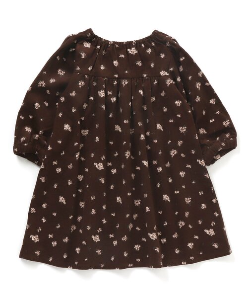 apres les cours（アプレレクール）の「WEB限定 花柄スクエアカラーワンピース（ワンピース・キッズ・グリーン/マスタード/ブラウン・120/90/140/130/110/80/100）」の11枚目の写真