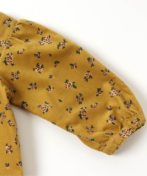 apres les cours（アプレレクール）の「WEB限定 花柄スクエアカラーワンピース（ワンピース・キッズ・グリーン/マスタード/ブラウン・120/90/140/130/110/80/100）」の16枚目の写真