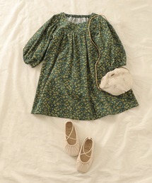 WEB限定 花柄スクエアカラーワンピース