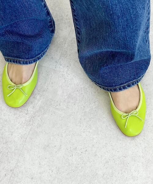 CITEN（シテン）の「＜CITEN（シテン）＞ソフト バレエシューズ（バレエシューズ・レディース・ベージュ/ライラック/ブラック/ブラウン/ライム・23.5cm/22.5cm/24.5cm/24cm/23cm）」の4枚目の写真