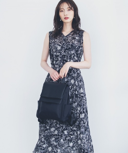 Andemiu（アンデミュウ）の「ハナガラシアーワンピース958352（ワンピース・レディース・ブラック/アイボリー・FREE）」の2枚目の写真