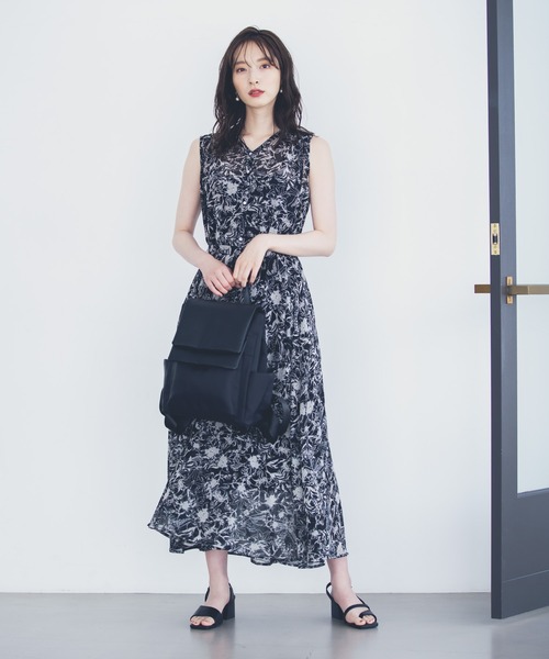 Andemiu（アンデミュウ）の「ハナガラシアーワンピース958352（ワンピース・レディース・ブラック/アイボリー・FREE）」の21枚目の写真