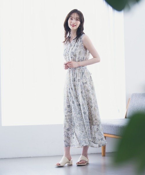 Andemiu（アンデミュウ）の「ハナガラシアーワンピース958352（ワンピース・レディース・ブラック/アイボリー・FREE）」の3枚目の写真