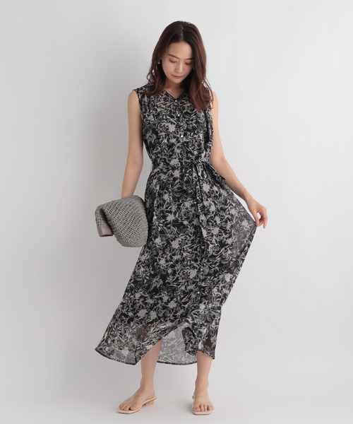 Andemiu（アンデミュウ）の「ハナガラシアーワンピース958352（ワンピース・レディース・ブラック/アイボリー・FREE）」の10枚目の写真