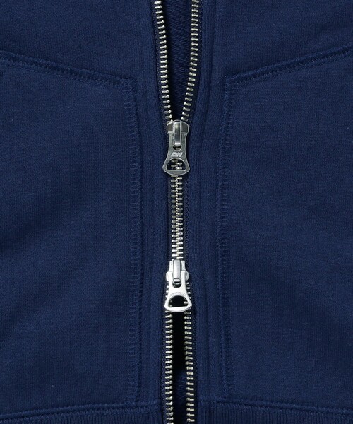 LOOPWHEELER(ループウィラー)の「LOOPWHEELER / 別注 Slim Zip Sweat Hoody(スウェット・メンズ・ライトグレー/ネイビー/ナチュラル/ブラック・MEDIUM/LARGE/SMALL/X-LARGE)」の10枚目の写真