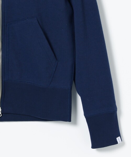 LOOPWHEELER(ループウィラー)の「LOOPWHEELER / 別注 Slim Zip Sweat Hoody(スウェット・メンズ・ライトグレー/ネイビー/ナチュラル/ブラック・MEDIUM/LARGE/SMALL/X-LARGE)」の9枚目の写真