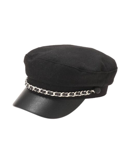 MURUA(ムルーア)の「チェーンマリンキャップ(キャップ・レディース・ブラック/ブラウン・FREE)」の8枚目の写真