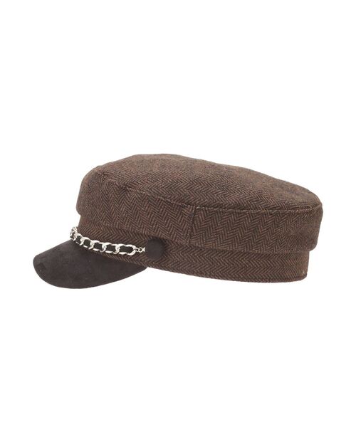 MURUA(ムルーア)の「チェーンマリンキャップ(キャップ・レディース・ブラック/ブラウン・FREE)」の3枚目の写真