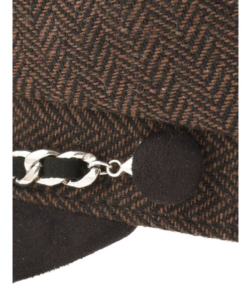 MURUA(ムルーア)の「チェーンマリンキャップ(キャップ・レディース・ブラック/ブラウン・FREE)」の6枚目の写真