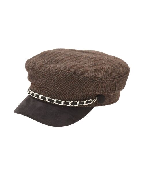 MURUA(ムルーア)の「チェーンマリンキャップ(キャップ・レディース・ブラック/ブラウン・FREE)」の10枚目の写真