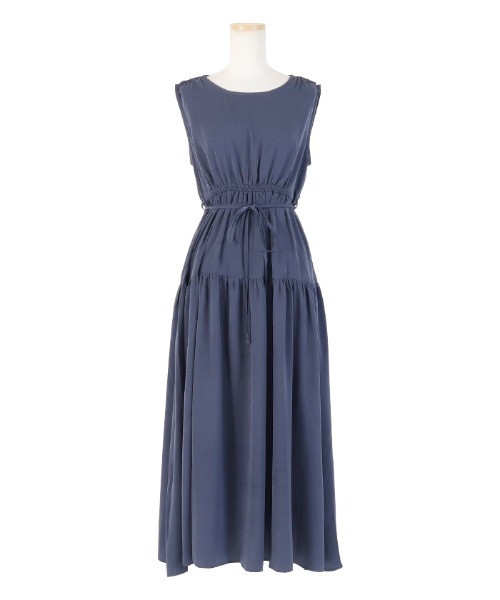 AMBIENT(アンビエント)の「ヴィンテージサテンロングワンピース(ワンピース・レディース・ブルー/オフホワイト/ベージュ/ライム・FREE)」の10枚目の写真