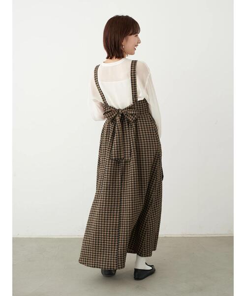 earth music&ecology（アースミュージックアンドエコロジー）の「前後2WAYサイドスリットシアーシャツ ＊（シャツ/ブラウス・レディース・ダークベージュ/ミント/オフホワイト・FREE）」の17枚目の写真