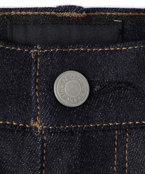 N.O.R.C by the line（ノークバイザライン）の「リジットハイライズストレートデニム（デニムパンツ・レディース・ノンウォッシュ・24/30/32/26/28）」の2枚目の写真