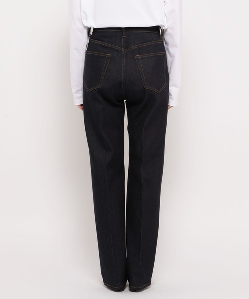 N.O.R.C by the line（ノークバイザライン）の「リジットハイライズストレートデニム（デニムパンツ・レディース・ノンウォッシュ・24/30/32/26/28）」の7枚目の写真