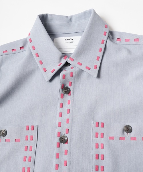 amok（アモク）の「LASER STITCH SHIRTS（シャツ/ブラウス）」 - WEAR