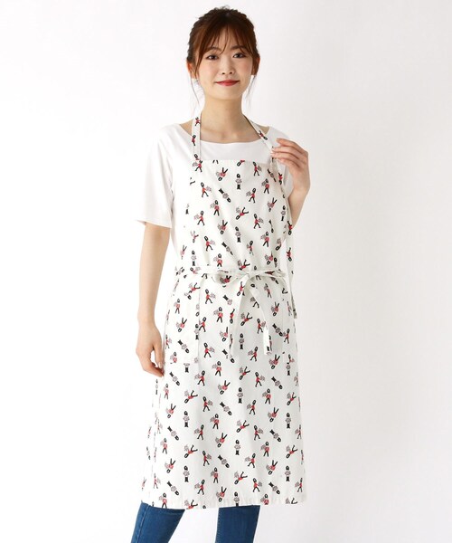 LAURA ASHLEY（ローラアシュレイ）の「ヴィンテージソルジャー柄　エプロン（エプロン・レディース・ホワイト系1・00）」の11枚目の写真