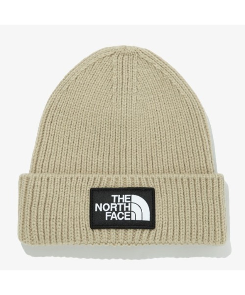 THE NORTH FACE(ザノースフェイス)の「THE NORTH FACE(ザ・ノースフェイス) / TNF LOGO BOX CUFFED BEANIE(ニットキャップ/ビーニー・メンズ・ダークグリーン/ベージュ/ブラック・FREE)」の2枚目の写真