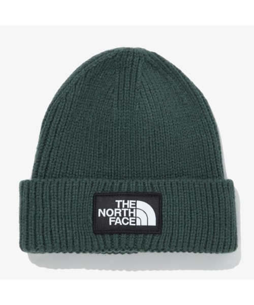 THE NORTH FACE(ザノースフェイス)の「THE NORTH FACE(ザ・ノースフェイス) / TNF LOGO BOX CUFFED BEANIE(ニットキャップ/ビーニー・メンズ・ダークグリーン/ベージュ/ブラック・FREE)」の3枚目の写真