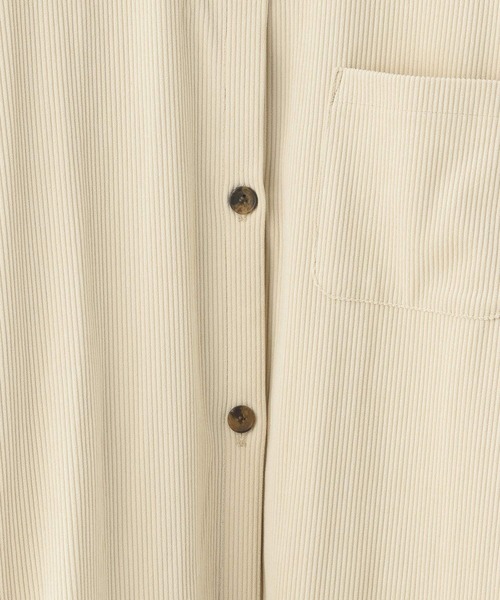 Heather（ヘザー）の「コーデュロイシャツ　237200（シャツ/ブラウス・レディース・アイボリー/ブラック/グリーン・FREE）」の7枚目の写真